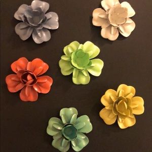 metal flower magnets